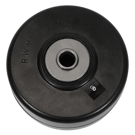 Side view of 6" x 3" phenolic wheel